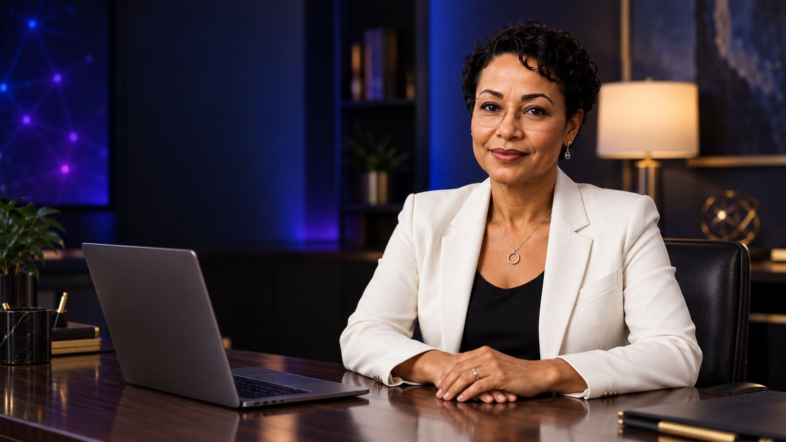 Dr. Mitzie Mathis in a cream blazer